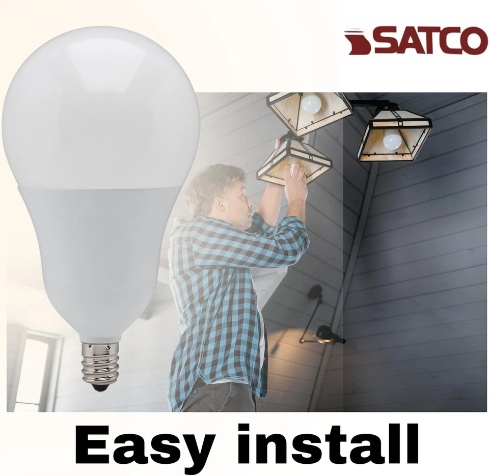 Satco S21802- 6 Watt A19 LED Bulbs - 4000K - 120 Volts (6 Pack) - Image 4 of 4