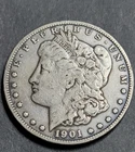 1901 S Morgan Silver Dollar, Circulated, As Shown. Better Date, Mint Mark-new!!