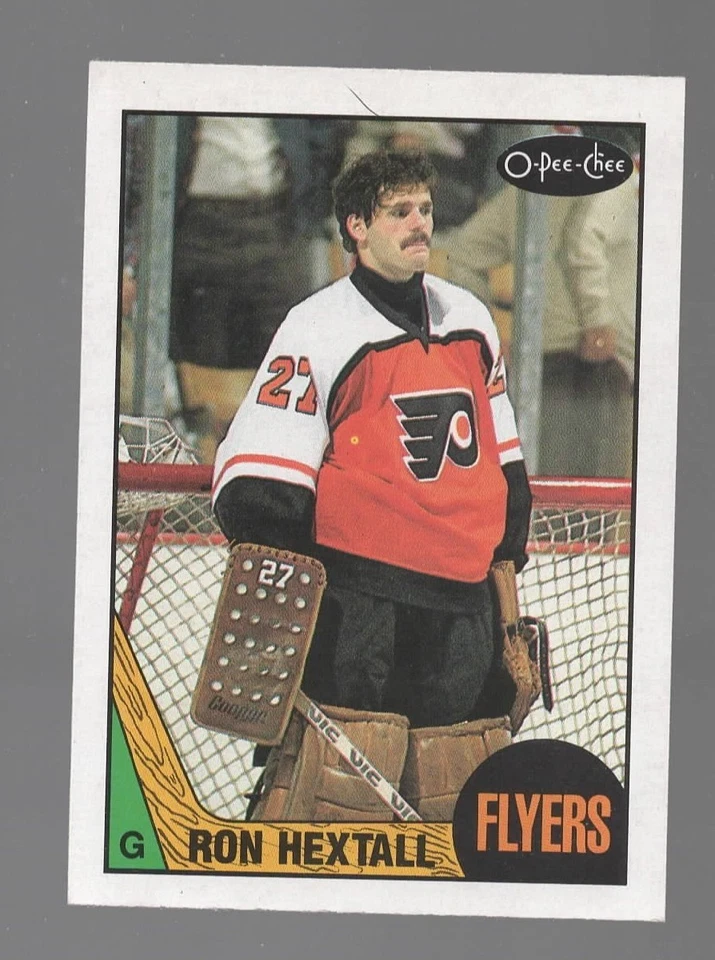 1987-88 O-Pee-Chee #169 RON HEXTALL ROOKIE PHILADELPHIA FLYERS CLEAN SHARP EX-MT - Image 3 of 3