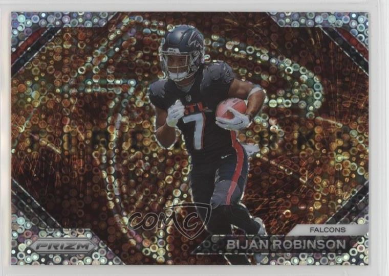 2023 Panini Prizm Fireworks No Huddle Prizm Bijan Robinson #F-24 Rookie RC 1l2z