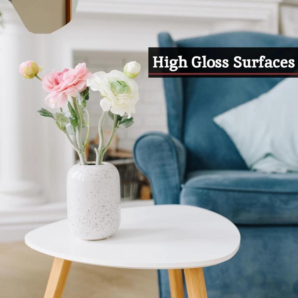 Oval White High Gloss Nesting Coffee Tables Set of 2 Scandinavian Wood Legs - Image 3 of 4