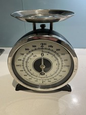 KitchenCraft Classic Collection Mechanical Kitchen Weighing Scale Black 24cm