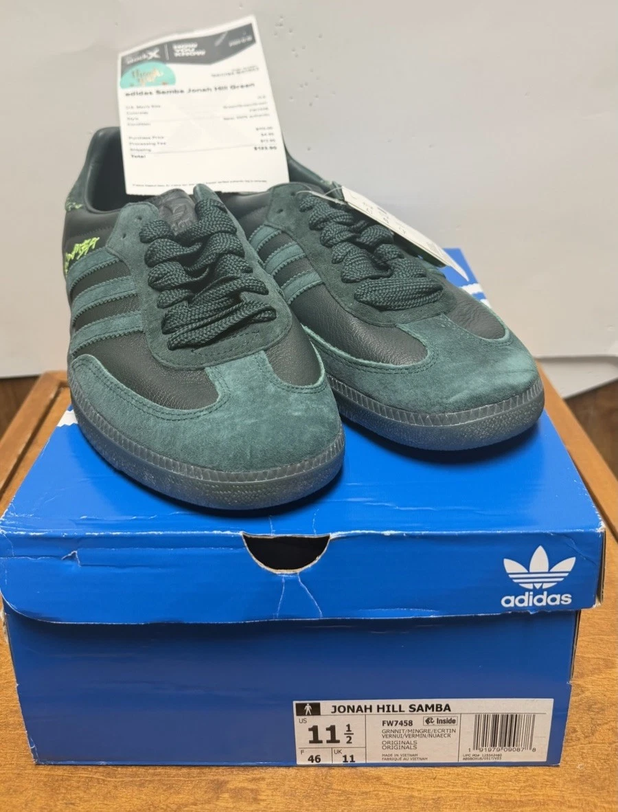 adidas Jonah Hill x Samba Green Night for Sale | Authenticity