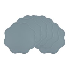 Faux Leather Wipeable Placemats - Set of Six
