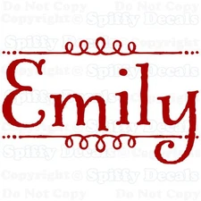 PERSONALIZED CUSTOM BOYS GIRLS NAME DECORATIVE Name Vinyl Wall Decal Sticker