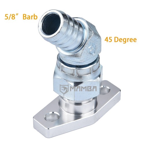 45Deg 5/8" Turbo Oil Return Drain Pipe Kit BorgWarner KKK K03 K04 For AUDI VW - Picture 3 of 5