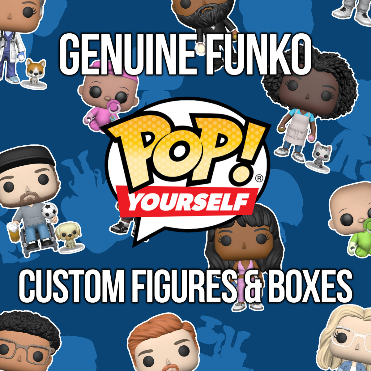 Funko POP! Yourself figure an custom box (please read description