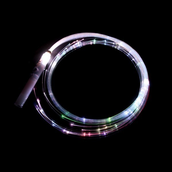 Juggle-Light Fibre Optic Whip - Rechargeable LED Glow Pixel Flow Arts Dance Prop