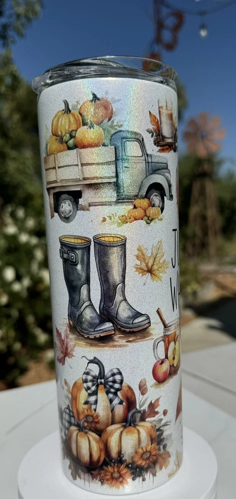 TUMBLER | Just A Girl Who Loves Fall Travel Mug | Double Insulated