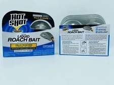 Hot Shot Ultra Liquid Roach Bait - 2 Pack Bundle, 12 Stations Total, Fast-Acting
