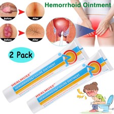 2PCS Herbal Natural Hemorrhoids Ointment Piles Medicine Treatment Cream Hemoroid