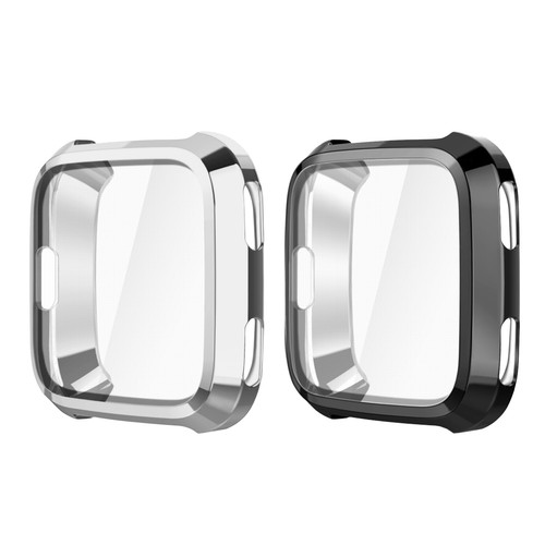 (2 Pack) For Apple Watch Series 4 40 44mm Case Soft TPU Plated Screen Protector - Zdjęcie 3 z 10