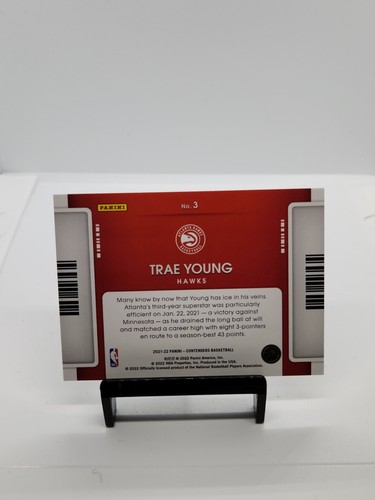 2021-22 Panini Contenders Trae Young Game Night Ticket Atlanta Hawks #3 - 第 2/3 張圖片