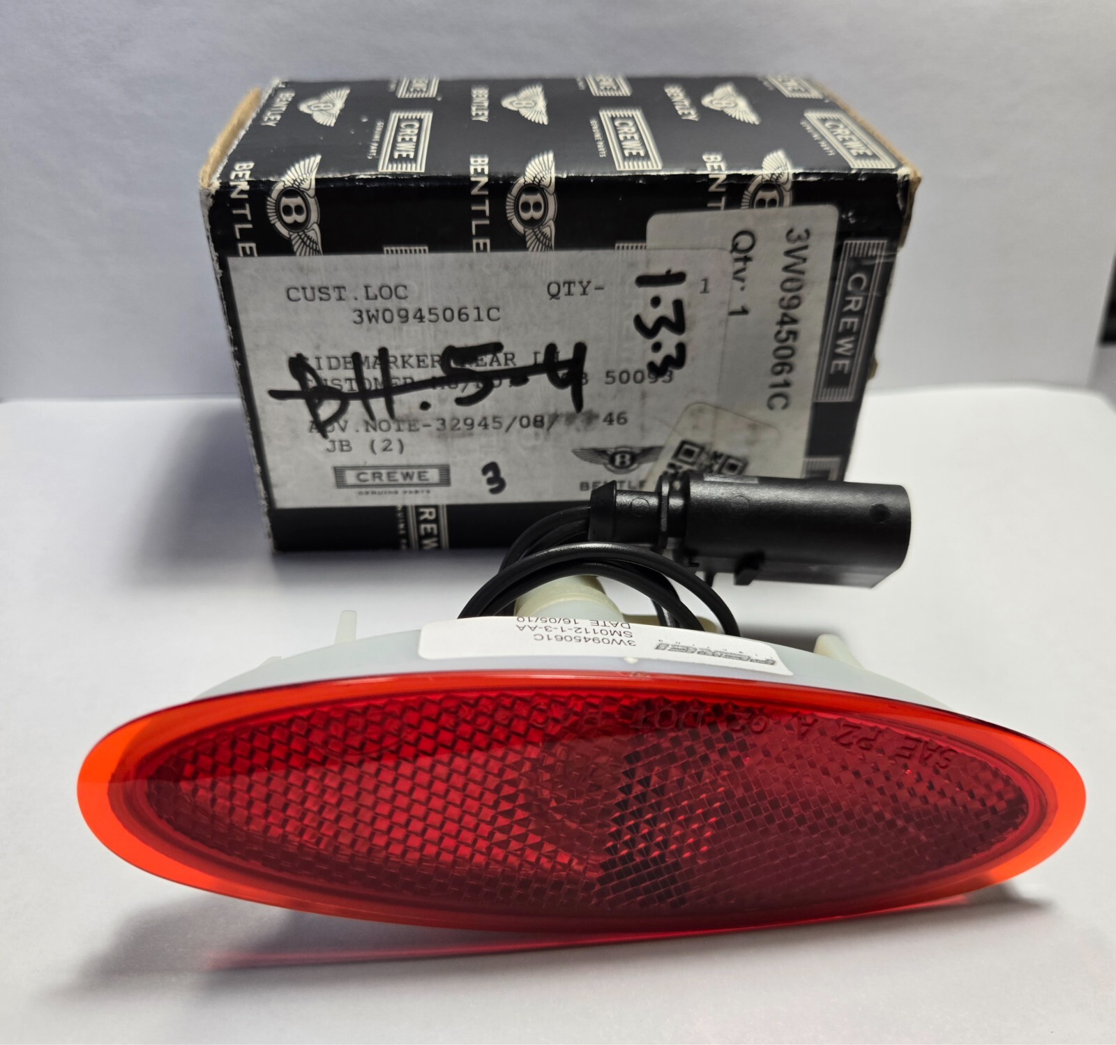 05-07 Bentley Continental GTC Flying Spur Rear Left Driver Side Marker Light OEM