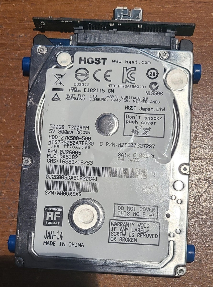 【訳あり 爆速 i7】m.2SSD 500GB+HDD500GB 13.3インチ HP 703267-002 - 500GB SATA hard disk drive - 7,200 RPM, 2.5