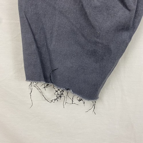 RB Royal Blue Cutoff Shorts Mens 38 Gray Skinny Chino Jeans Homemade Raw Hem - Picture 11 of 16