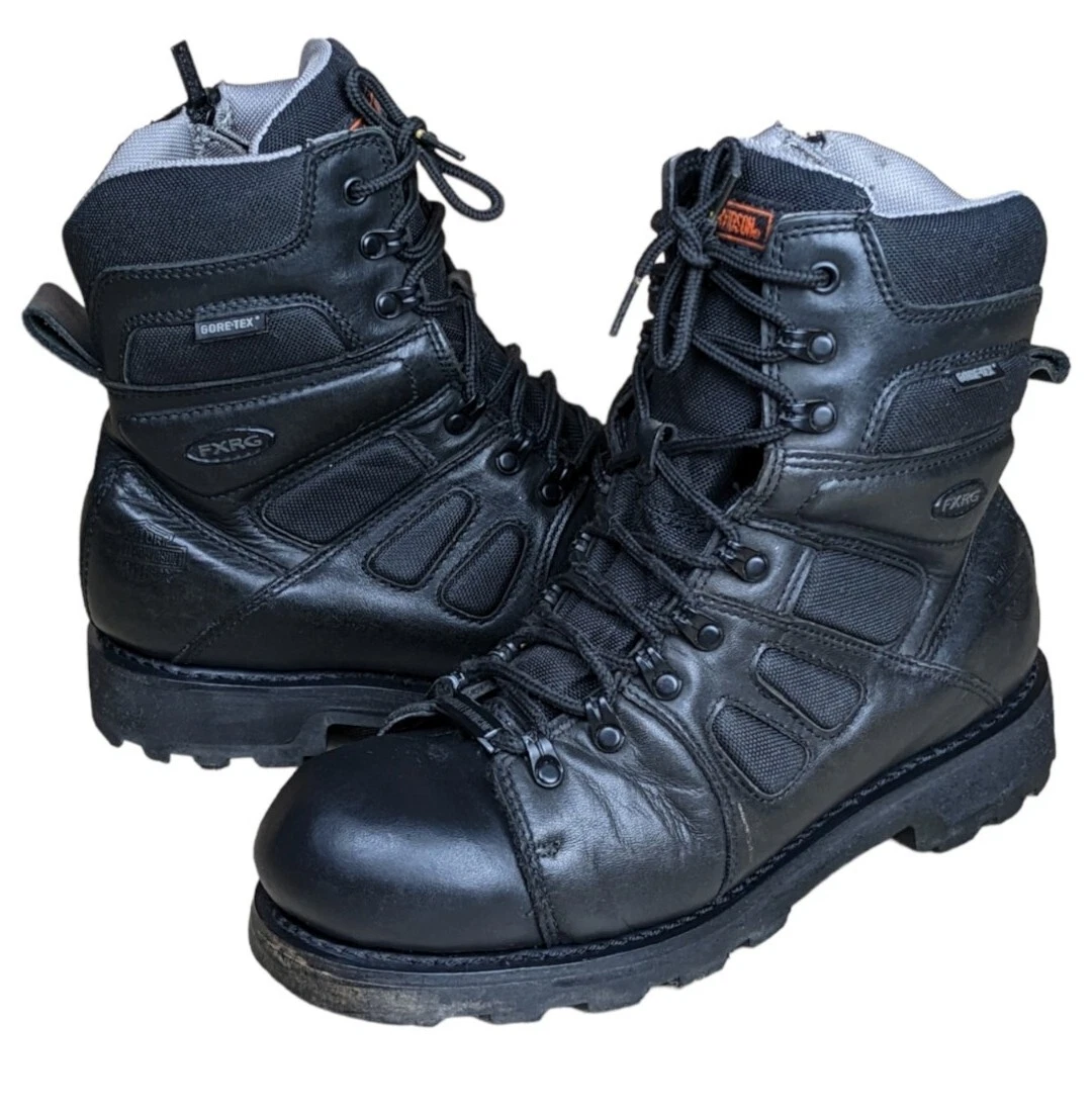 Davidson Mens US 9 Eu42 Wide Black Motorcycle Boots Tex Fxrg | eBay