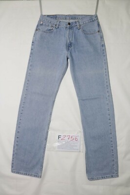 Levi's 582 STONE WASH used (Cod.F2756) W32 L34 Straight Denim Jeans Grade A 