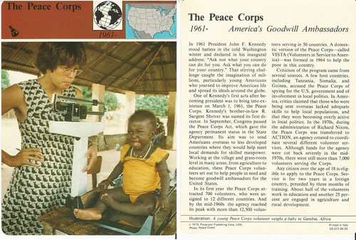 1979 Panarizon, Story Of America, #34.03 The Peace Corps