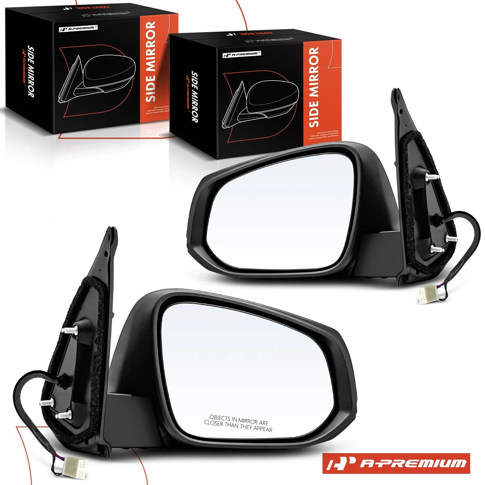 A-Premium Pair Power Adjust Mirror w/ Power Fold Heated for Toyota Tacoma 16-23
