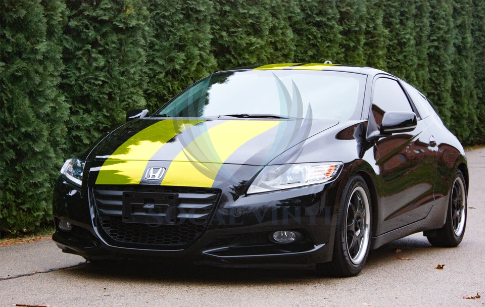 Pegatina envolvente de vinilo color mate rayas carreras Honda CR-Z CRX rayas 10 ft/20 ft Foto 3 de 4