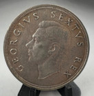 1950 South Africa 5 Five Shillings Km# 40.1, Silver, George Vi, 83,000 mintage