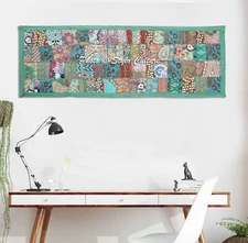 Cotton Handmade Throw Tapestry Patchwork Hippie Boho Dorm Decor Wall Hanging