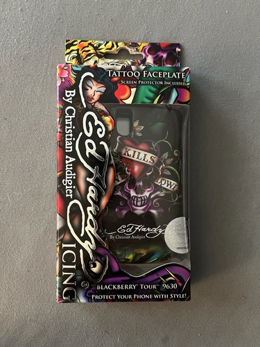 Ed Hardy 4 Phone Cover Lot Blackberry Tour 9630 (3) + Curve 8900 Love Kills + - Photo 8 sur 9