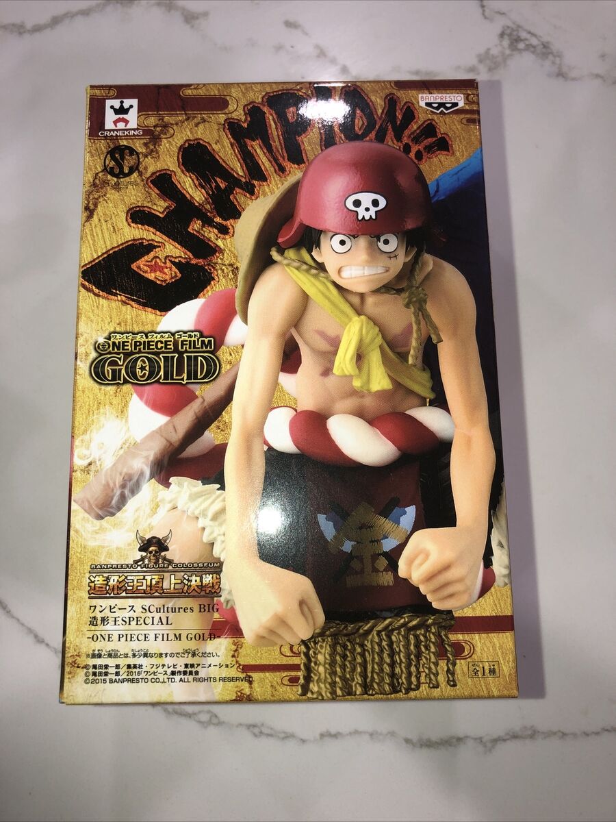 Neca One Piece BANPRESTO Film Gold SCultures Big Luffy PVC Figure Champion  2015 