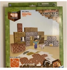 Minecraft Paper Craft Overworld  Shelter Pack Over 48 Pieces Set Brand New