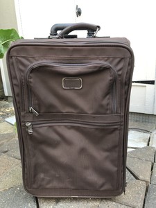 brown tumi luggage