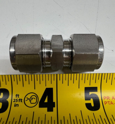 1/2'' Ham-Let Let-Lok Compression Tube Union 316 Stainless Steel PN# 762LSS1/2