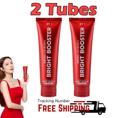 2 X Swiss Lab Body Bright Booster Cream SPF50 PA++ Sunscreen 100g