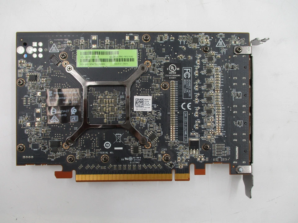 AMD Radeon PRO WX5100 8GB GDDR5 4x Display Ports Graphics Card Dell P/N: 03YK2Y - Image 3 of 4