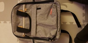 skip hop duo backpack grey melange