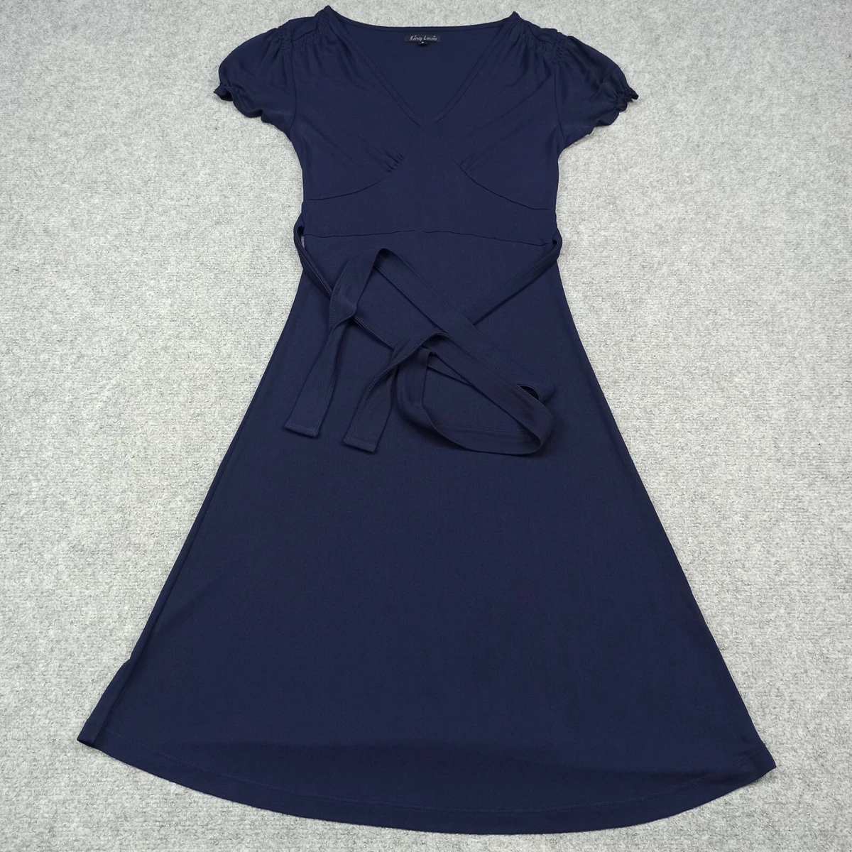 Robe Tricot King Louie Verte Taille M - Motif Cœur Perforé, Manches 3/4, Occasion TB