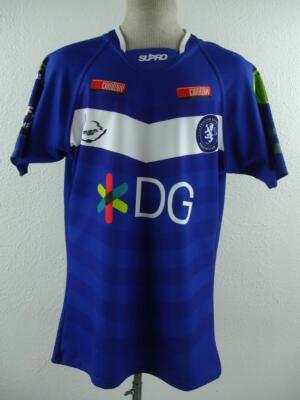 Men's L XL 42''-44'' Swinton Lions Rugby Jersey Supro Away Rugby League Shirt Blue