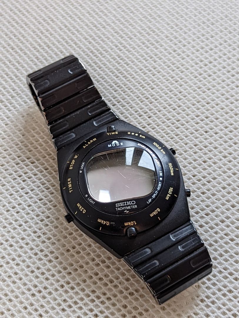 Seiko Giugiaro A828-400 Digital Quartz Men 1983 Speedmaster Seiko Giugiaro A828-400 Digital Quartz Men 1983 Speedmaster