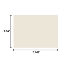 12 11/16" x 10 3/4" Alaska Channing III Coal Stove Replacement Glass