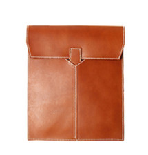 file Folder pocket cow Leather laptop bag Briefcase Computer pouch brown 870-1