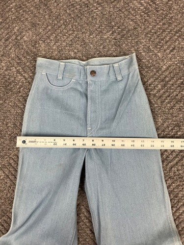 Vintage Levi's For Girls Youth Denim Jeans 23x31 Light Flare Embroidered NOS - Picture 12 of 19