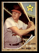 John Boog Powell 1962 Topps Rookie Card #99 Baltimore Orioles