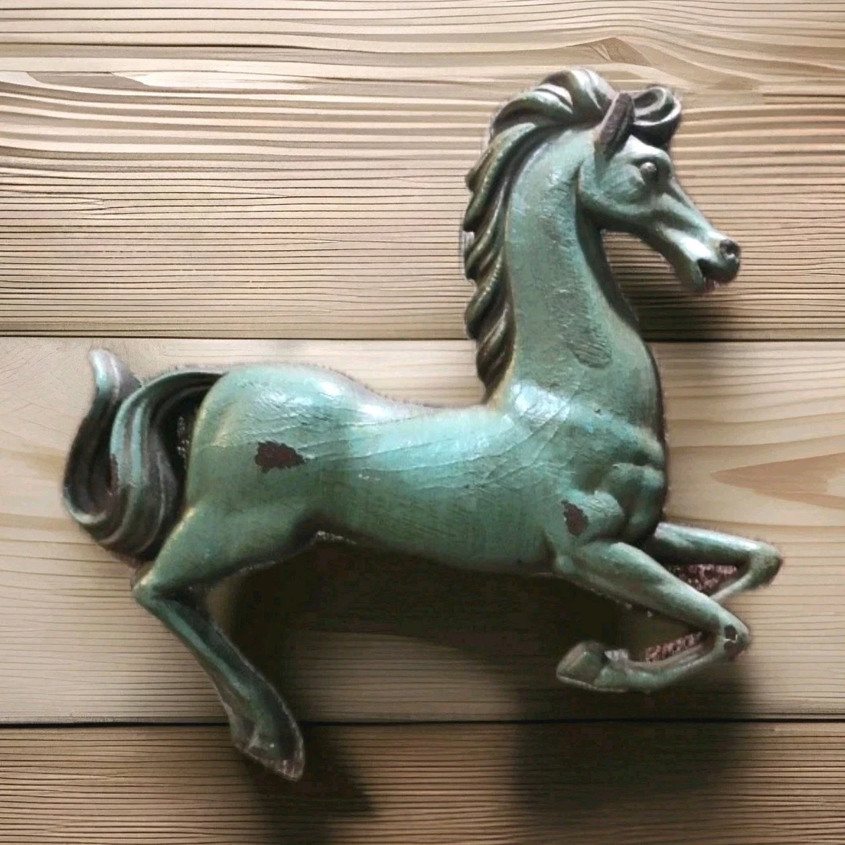Iron Statue Riding A Horse Sculpture Sportsman Art