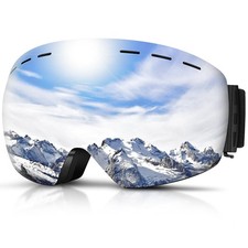 Ski Goggles Men Women Snowboard Goggles Over Glasses OTG Anti Fog Snow Goggle...