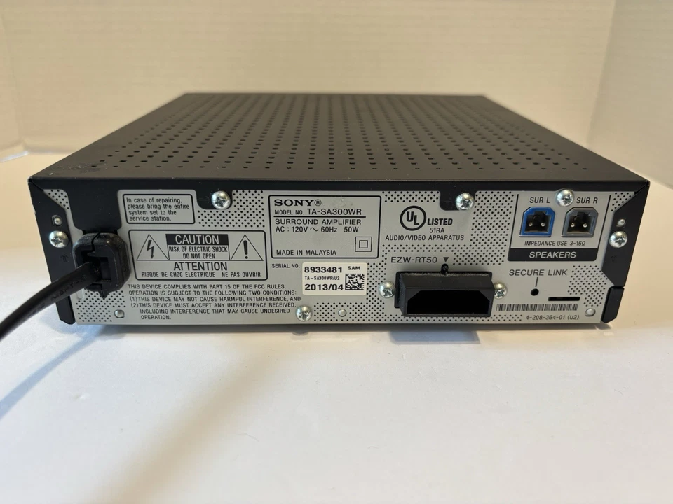 Sony TA-SA300WR Wireless 50W Surround Amplifier Only - Image 4 of 4