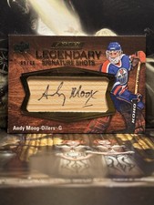 ANDY MOOG SIGNATURE SHOTS LEGENDARY AUTO 9/99 #LSS-AM  2023 UPPER DECK ENGRAINED