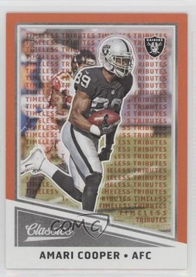 2017 Panini Classics Timeless Tributes Orange 2/25 Amari Cooper #63 9o3