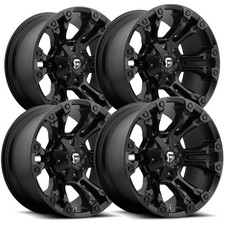4 Fuel D560 Vapor 22x10 6x1356x5.5 10mm Matte Black Wheels Rims 22 Inch