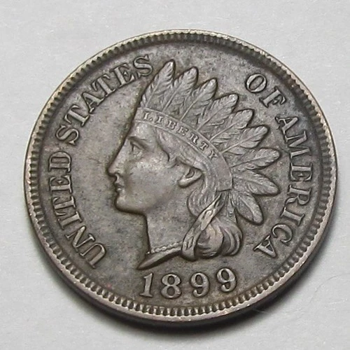 1899 INDIAN HEAD CENT,STRONG LIBERTY,4 DIAMONDS VERY NICE UNCIRCULATED COIN!(A8)