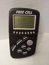 Handheld Solitaire Free Cell Excalibur Electronic Game Black Model TA8326